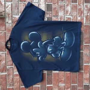 Disney Mens T-shirt Studded applique